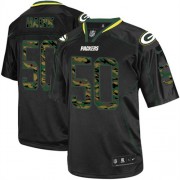 Nike Green Bay Packers 50 Men's A.J. Hawk Elite Black Camo Fashion Jersey