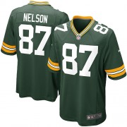 Nike Green Bay Packers 87 Youth Jordy Nelson Game Green Team Color Home Jersey