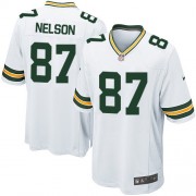 Nike Green Bay Packers 87 Youth Jordy Nelson Game White Road Jersey