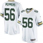 Nike Green Bay Packers 56 Youth Julius Peppers Elite White Road Jersey