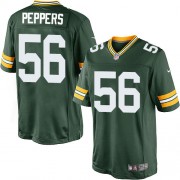 Nike Green Bay Packers 56 Youth Julius Peppers Limited Green Team Color Home Jersey