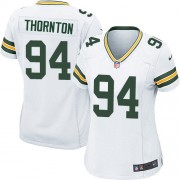 Nike Green Bay Packers 94 Women's Khyri Thornton Game White Road Jersey