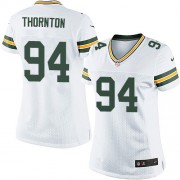 Nike Green Bay Packers 94 Women's Khyri Thornton Limited White Road Jersey