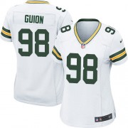 Nike Green Bay Packers 98 Women's Letroy Guion Game White Road Jersey