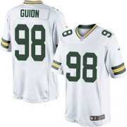 Nike Green Bay Packers 98 Youth Letroy Guion Elite White Road Jersey