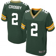 Nike Green Bay Packers 2 Men's Mason Crosby Elite Green Team Color Home Jersey