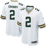 Nike Green Bay Packers 2 Men's Mason Crosby Game White Road Jersey