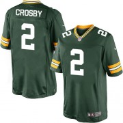 Nike Green Bay Packers 2 Men's Mason Crosby Limited Green Team Color Home Jersey