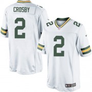 Nike Green Bay Packers 2 Men's Mason Crosby Limited White Road Jersey