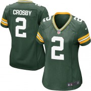 Nike Green Bay Packers 2 Women's Mason Crosby Game Green Team Color Home Jersey