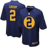 Nike Green Bay Packers 2 Youth Mason Crosby Elite Navy Blue Alternate Jersey