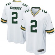 Nike Green Bay Packers 2 Youth Mason Crosby Elite White Road Jersey