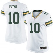 Nike Green Bay Packers 10 Women's Matt Flynn Elite White Road Jersey