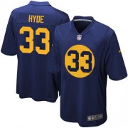 Nike Green Bay Packers 33 Men's Micah Hyde Game Navy Blue Alternate Jersey