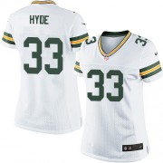 Nike Green Bay Packers 33 Women's Micah Hyde Elite White Road Jersey