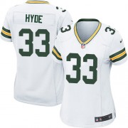 Nike Green Bay Packers 33 Women's Micah Hyde Game White Road Jersey