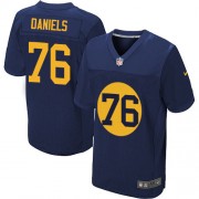 Nike Green Bay Packers 76 Men's Mike Daniels Elite Navy Blue Alternate Jersey