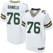 Nike Green Bay Packers 76 Men's Mike Daniels Elite White Road Jersey