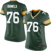 Nike Green Bay Packers 76 Women's Mike Daniels Elite Green Team Color Home Jersey