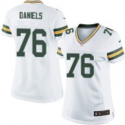 Nike Green Bay Packers 76 Women's Mike Daniels Elite White Road Jersey