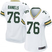 Nike Green Bay Packers 76 Women's Mike Daniels Game White Road Jersey