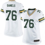 Nike Green Bay Packers 76 Women's Mike Daniels Limited White Road Jersey