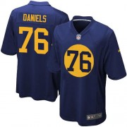 Nike Green Bay Packers 76 Youth Mike Daniels Elite Navy Blue Alternate Jersey