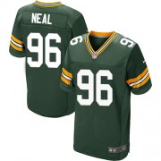 Nike Green Bay Packers 96 Men's Mike Neal Elite Green Team Color Home Jersey
