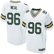 Nike Green Bay Packers 96 Men's Mike Neal Elite White Road Jersey