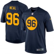Nike Green Bay Packers 96 Men's Mike Neal Limited Navy Blue Alternate Jersey