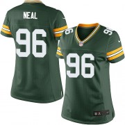 Nike Green Bay Packers 96 Women's Mike Neal Elite Green Team Color Home Jersey