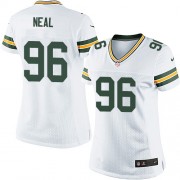 Nike Green Bay Packers 96 Women's Mike Neal Elite White Road Jersey