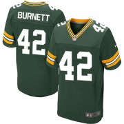 Nike Green Bay Packers 42 Men's Morgan Burnett Elite Green Team Color Home Jersey