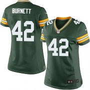 Nike Green Bay Packers 42 Women's Morgan Burnett Elite Green Team Color Home Jersey