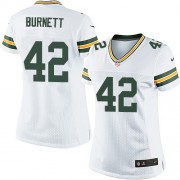 Nike Green Bay Packers 42 Women's Morgan Burnett Elite White Road Jersey