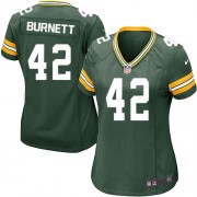 Nike Green Bay Packers 42 Women's Morgan Burnett Game Green Team Color Home Jersey