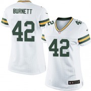 Nike Green Bay Packers 42 Women's Morgan Burnett Limited White Road Jersey