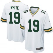 Nike Green Bay Packers 19 Men's Myles White Game White Road Jersey