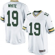 Nike Green Bay Packers 19 Men's Myles White Limited White Road Jersey