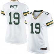 Nike Green Bay Packers 19 Women's Myles White Elite White Road Jersey