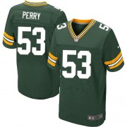 Nike Green Bay Packers 53 Men's Nick Perry Elite Green Team Color Home Jersey