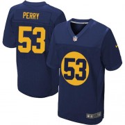 Nike Green Bay Packers 53 Men's Nick Perry Elite Navy Blue Alternate Jersey