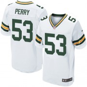 Nike Green Bay Packers 53 Men's Nick Perry Elite White Road Jersey