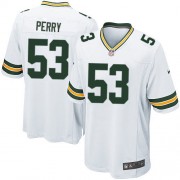 Nike Green Bay Packers 53 Men's Nick Perry Game White Road Jersey