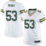 Nike Green Bay Packers 53 Women's Nick Perry Elite White Road Jersey
