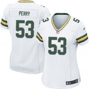 Nike Green Bay Packers 53 Women's Nick Perry Game White Road Jersey