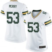 Nike Green Bay Packers 53 Women's Nick Perry Limited White Road Jersey