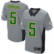 Nike Green Bay Packers 5 Men's Paul Hornung Elite Grey Shadow Jersey