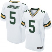 Nike Green Bay Packers 5 Men's Paul Hornung Elite White Road Jersey