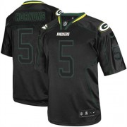 Nike Green Bay Packers 5 Men's Paul Hornung Limited Lights Out Black Jersey